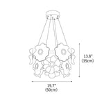 Flora Glass Chandelier