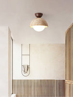 Flore Travertine Bud Ceiling Light