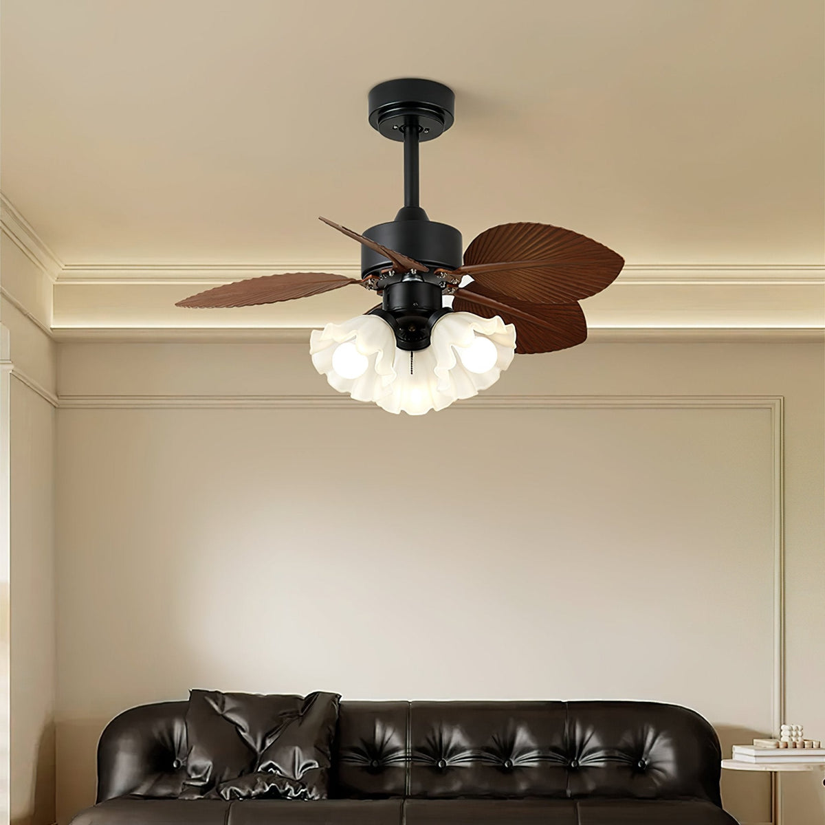 Floriva Leaf Ceiling Fan Light