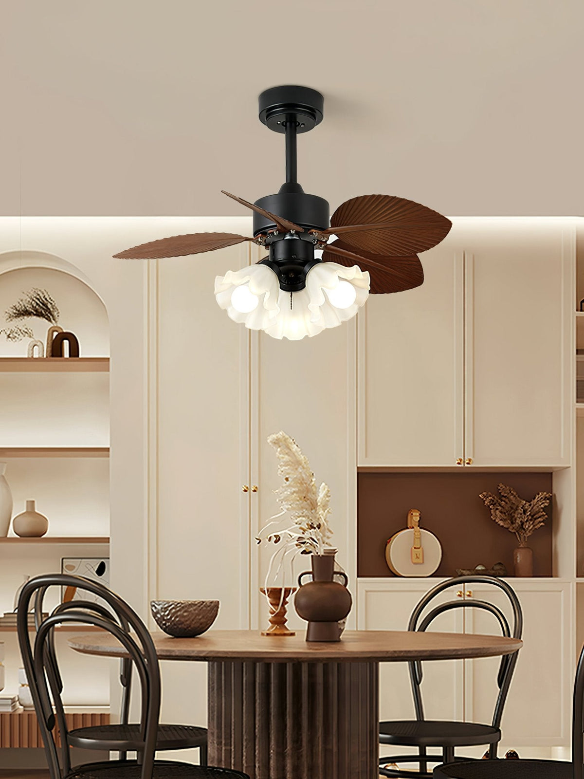 Floriva Leaf Ceiling Fan Light