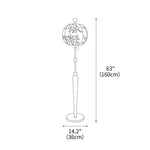 Flower Ball Floor Lamp 14.2"