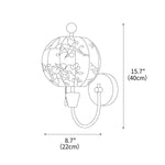 Flower Ball Wall Lamp 8.7"