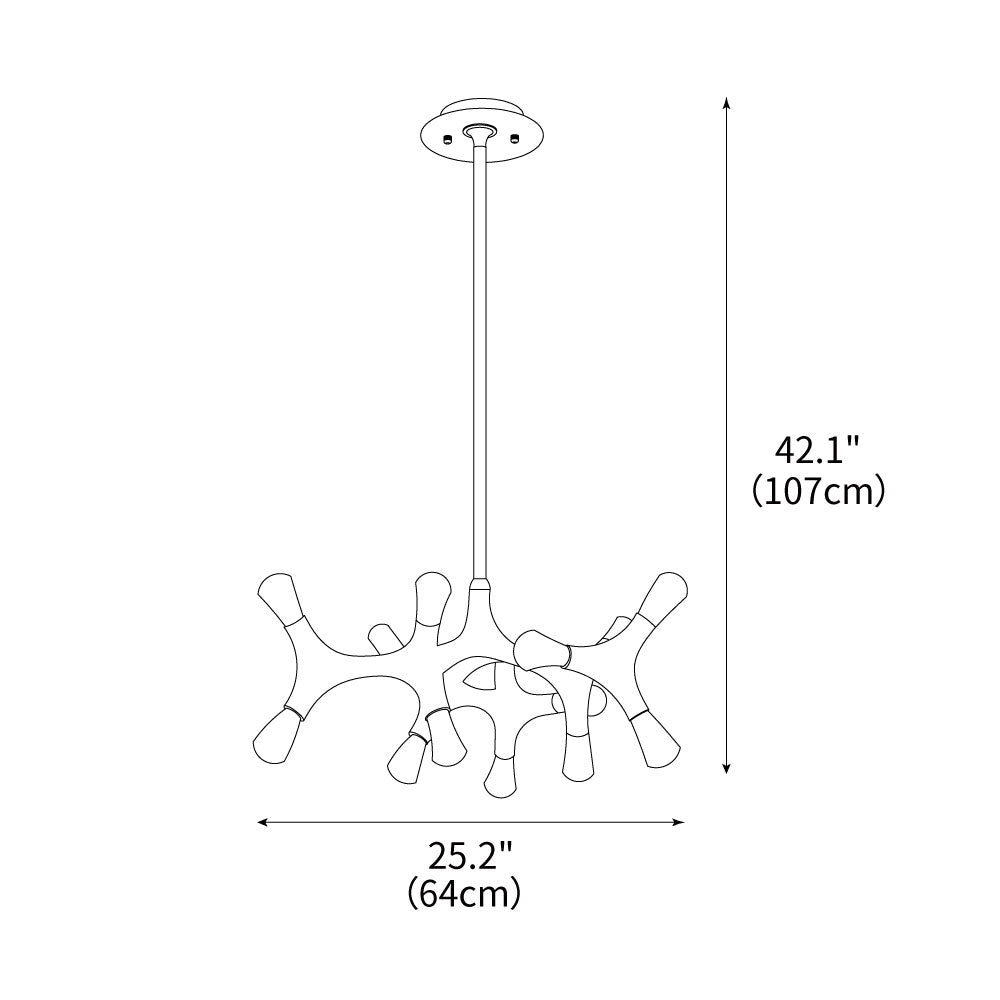 Flower Bone Chandelier