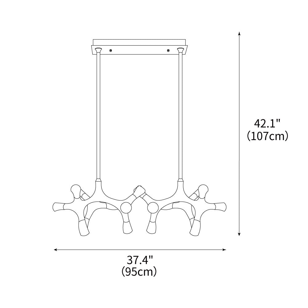 Flower Bone Chandelier