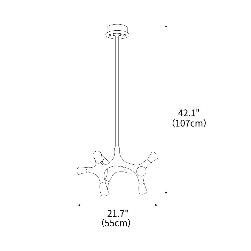 Flower Bone Chandelier