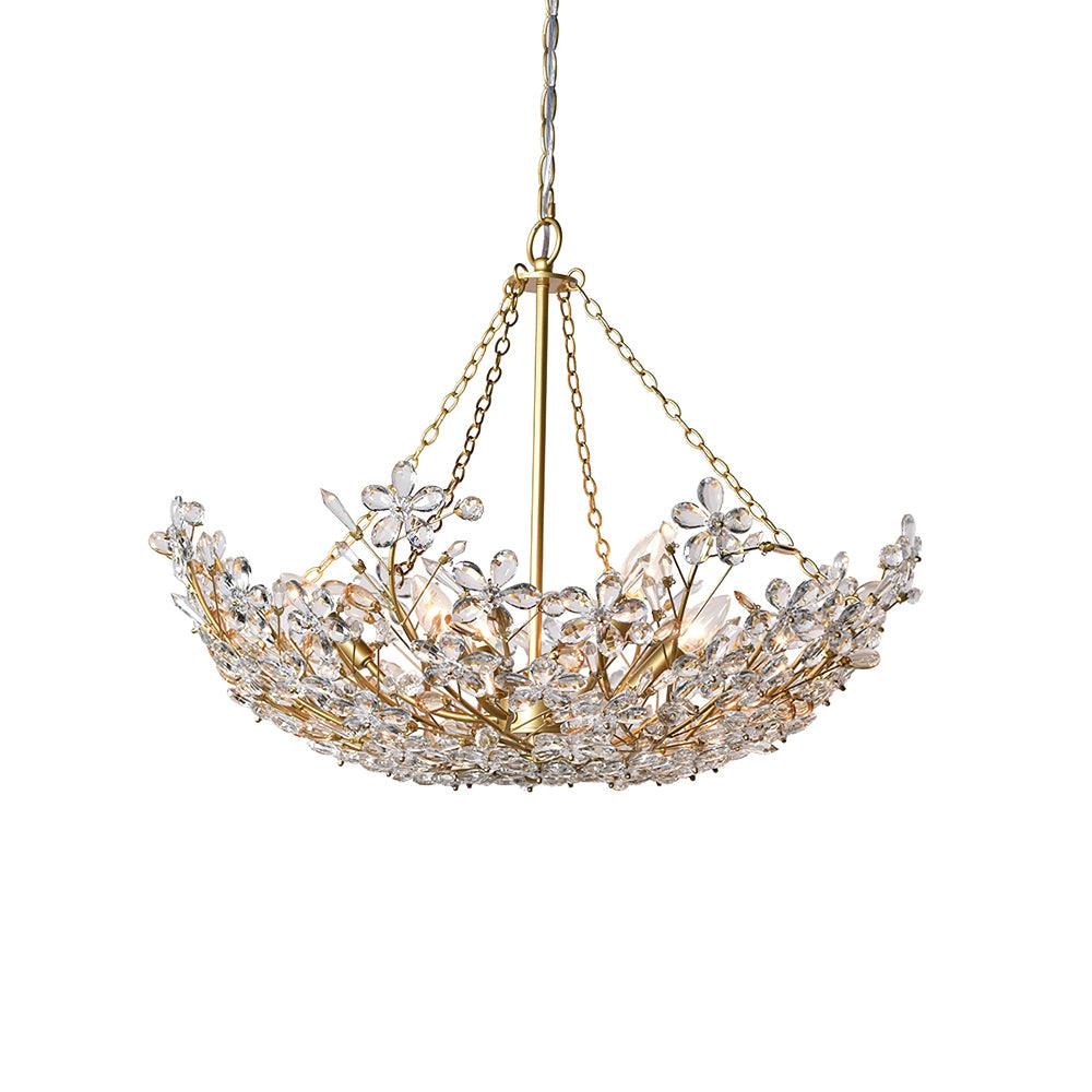 Flower Cluster Chandelier 19.7"