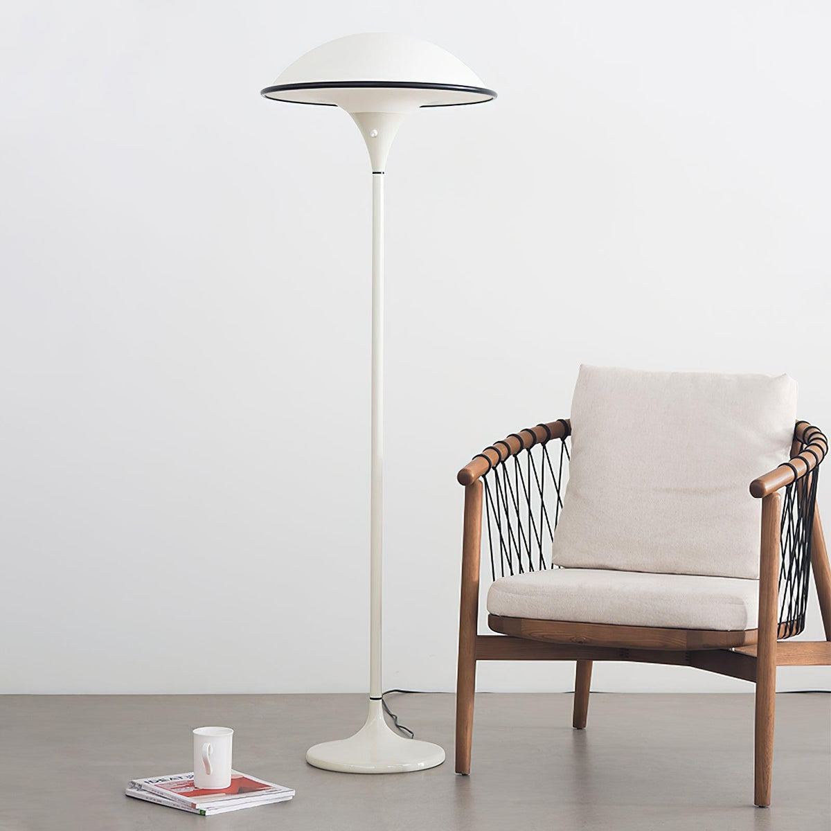 Foggy Saucer Floor Lamp 15.7"