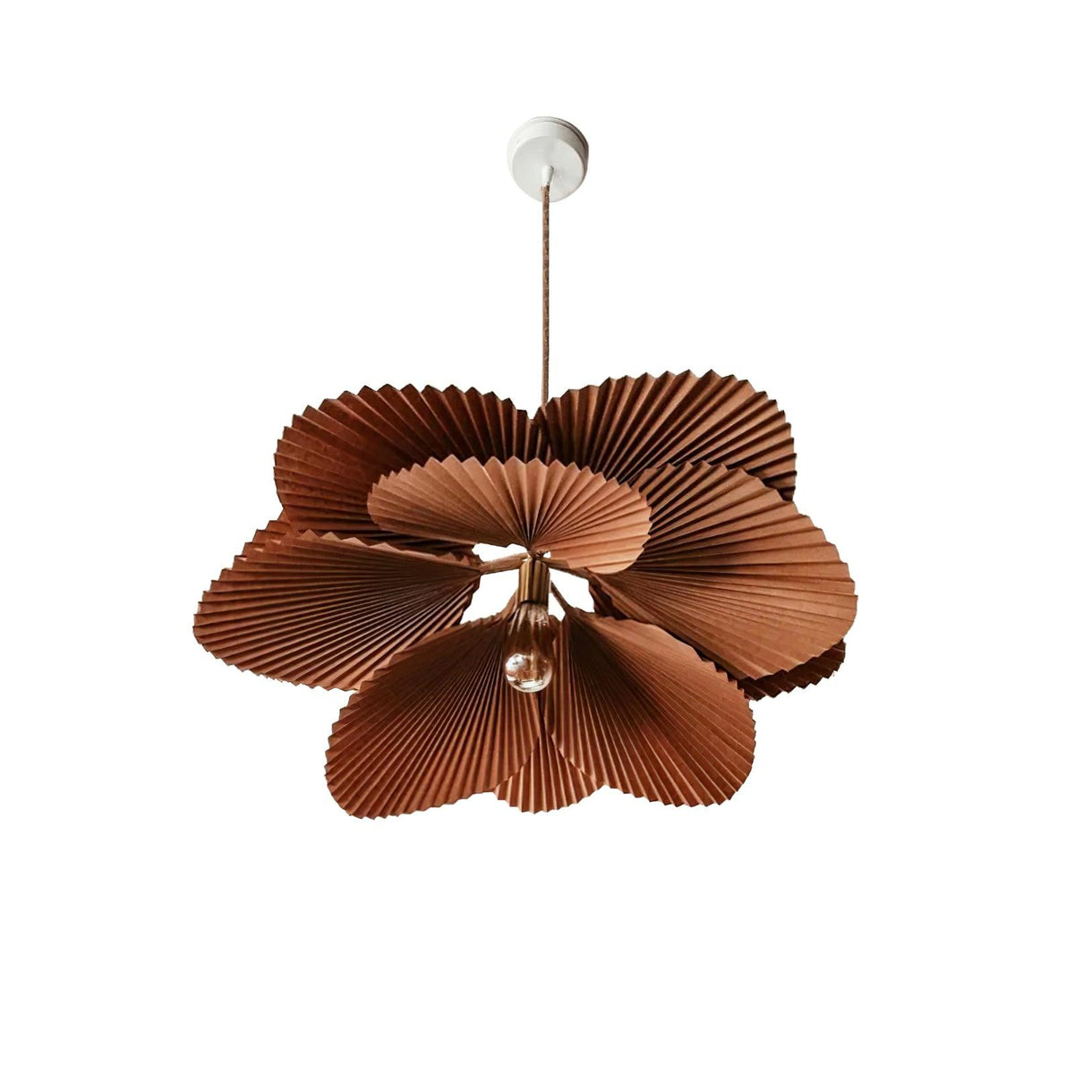 Folded Leaf Lotus Chandelier