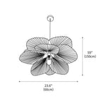 Folded Leaf Lotus Chandelier