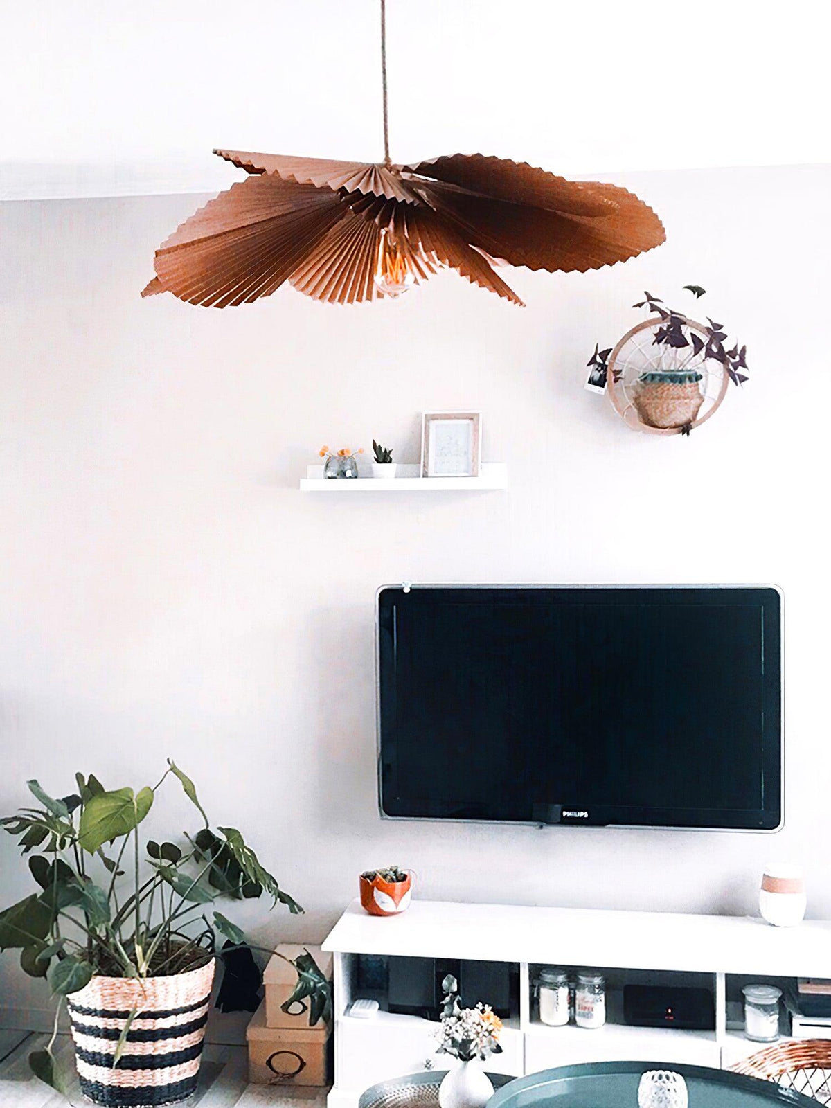 Folded Leaf Lotus Chandelier