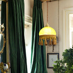 French Tassels Brass Pendant Swag Light