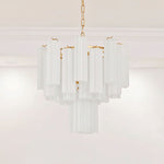 Frosted Glass Tubes Chandelier