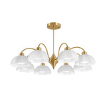 Frosted Glass Bell Chandelier