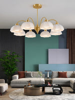 Frosted Glass Bell Chandelier