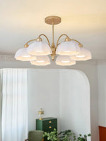 Frosted Glass Bell Chandelier