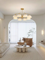 Frosted Glass Bell Chandelier