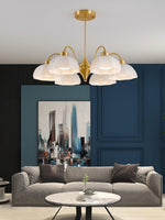 Frosted Glass Bell Chandelier