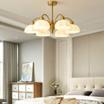 Frosted Glass Bell Chandelier