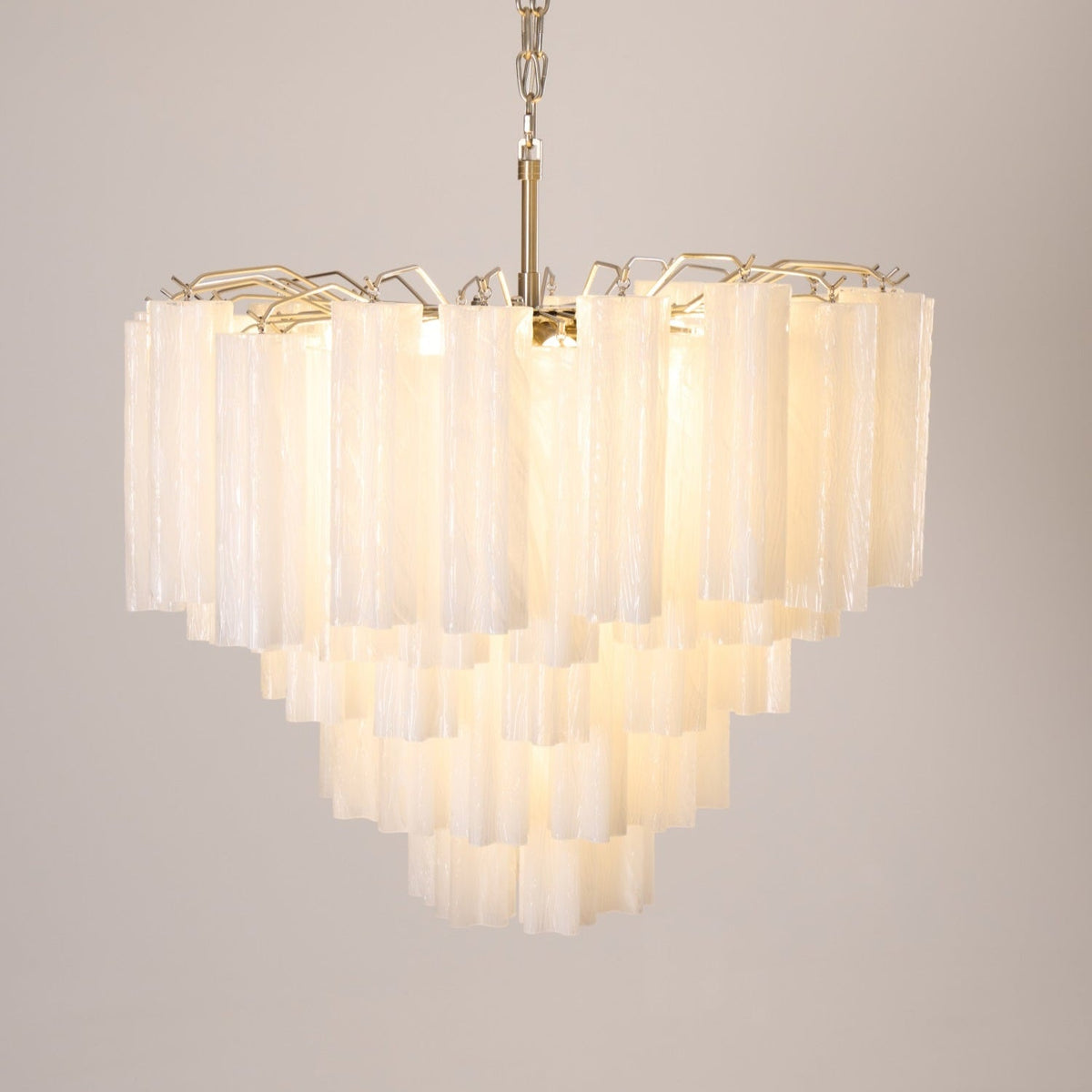 Frosted Murano Cascade Chandelier