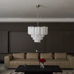 Frosted Murano Cascade Chandelier