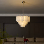 Frosted Murano Cascade Chandelier