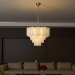 Frosted Murano Cascade Chandelier