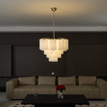 Frosted Murano Cascade Chandelier