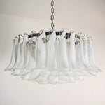 Petals White Murano Chandelier