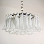 Petals White Murano Chandelier