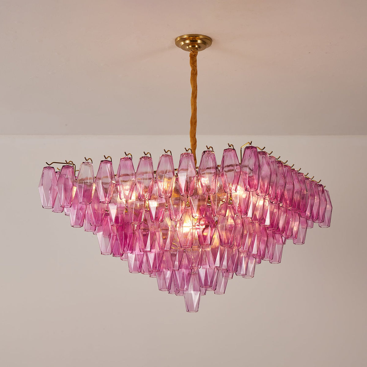Fuchsia Prism Empire Chandelier