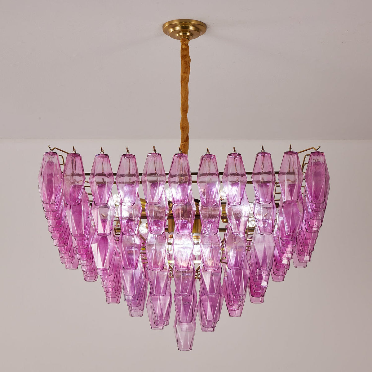 Fuchsia Prism Empire Chandelier