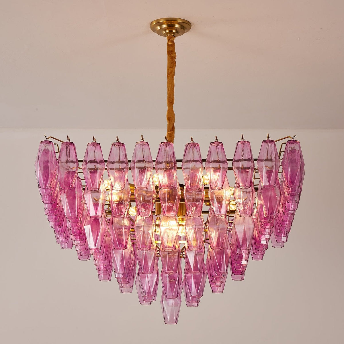 Fuchsia Prism Empire Chandelier