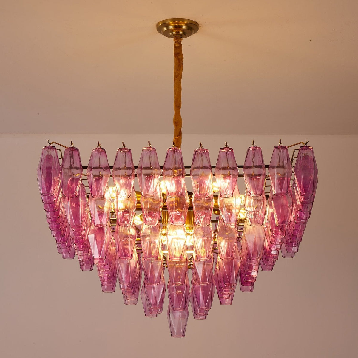 Fuchsia Prism Empire Chandelier