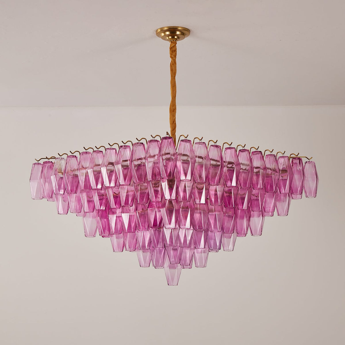 Fuchsia Prism Empire Chandelier