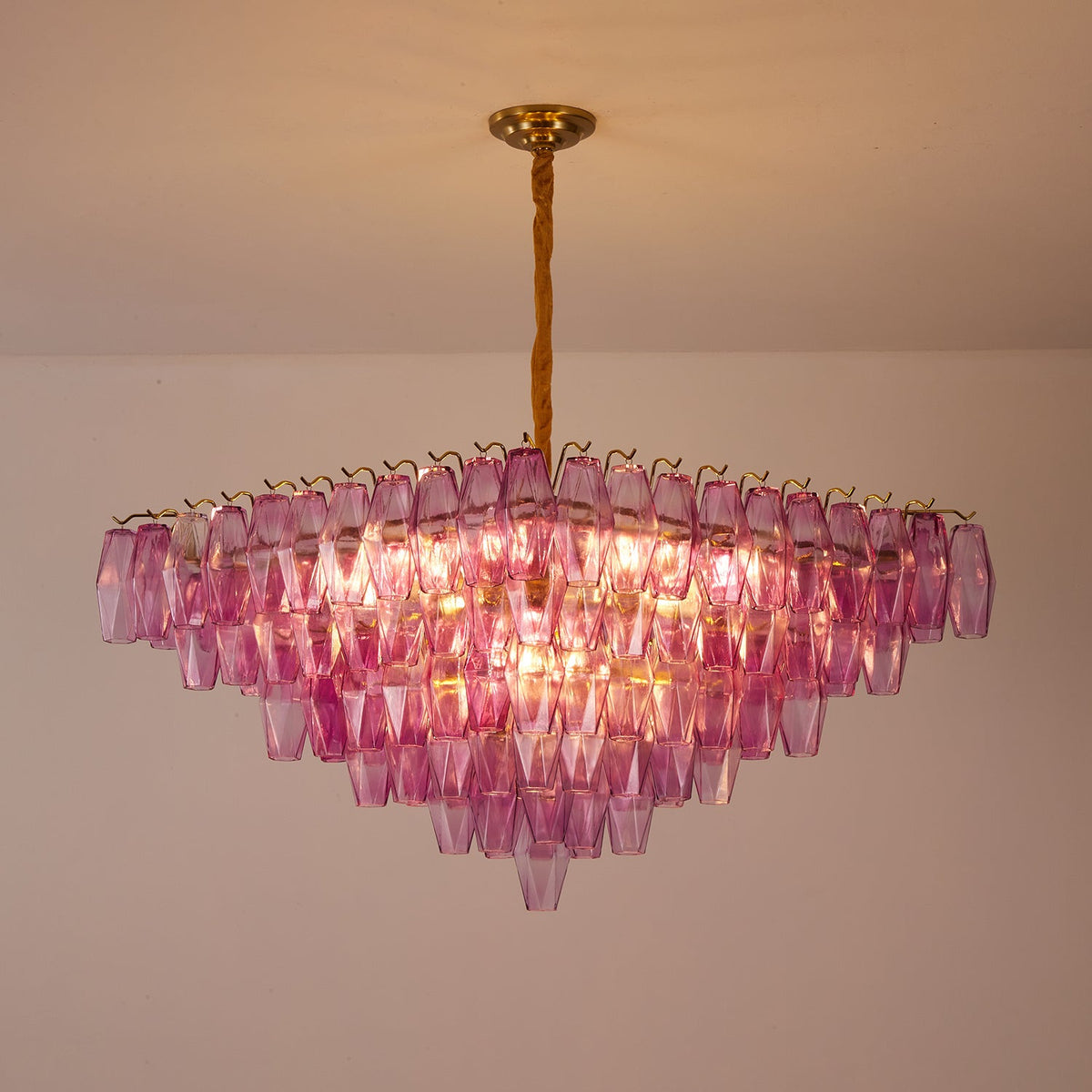 Fuchsia Prism Empire Chandelier