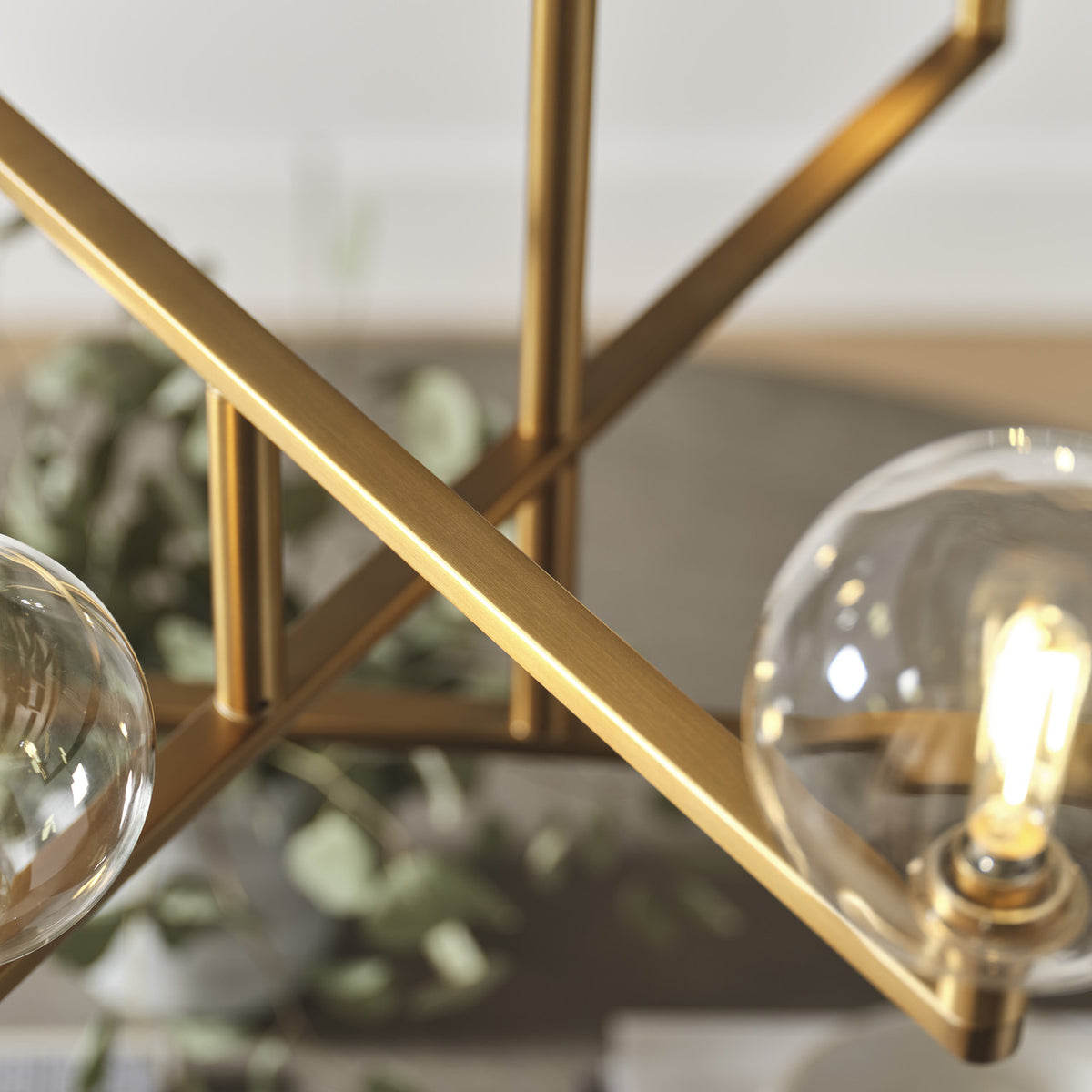 Gambit Chandelier, 8-Light, LED, Brass, 35.3"W (700GMBCR-LED927 70DN4W2)