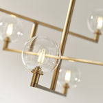 Gambit Chandelier, 8-Light, LED, Brass, 35.3"W (700GMBCR-LED927 70DN4W2)