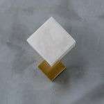 Block Alabaster Wall Sconce