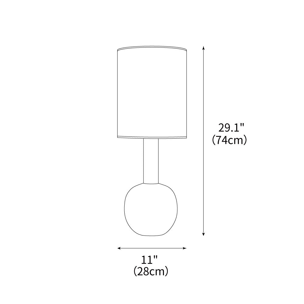 Gavel Table Lamp 11"