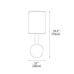 Gavel Table Lamp 11"