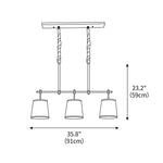 Generation Crestgrove Linear Chandelier 35.8"