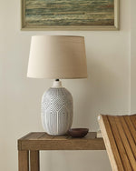Geometric Ripple Table Lamp 13.8"
