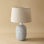 Geometric Ripple Table Lamp 13.8"