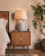 Geometric Ripple Table Lamp 13.8"