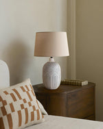 Geometric Ripple Table Lamp 13.8"