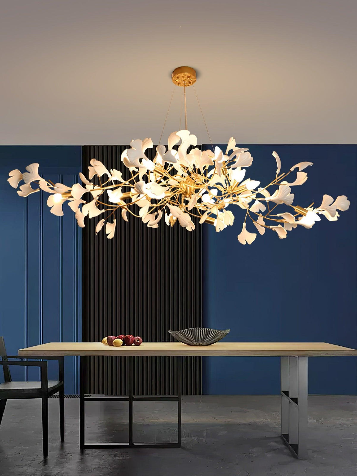 Modern Ginkgo Ceramic Chandelier