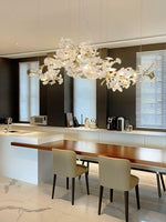 Modern Ginkgo Ceramic Chandelier