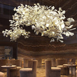 Modern Ginkgo Ceramic Chandelier