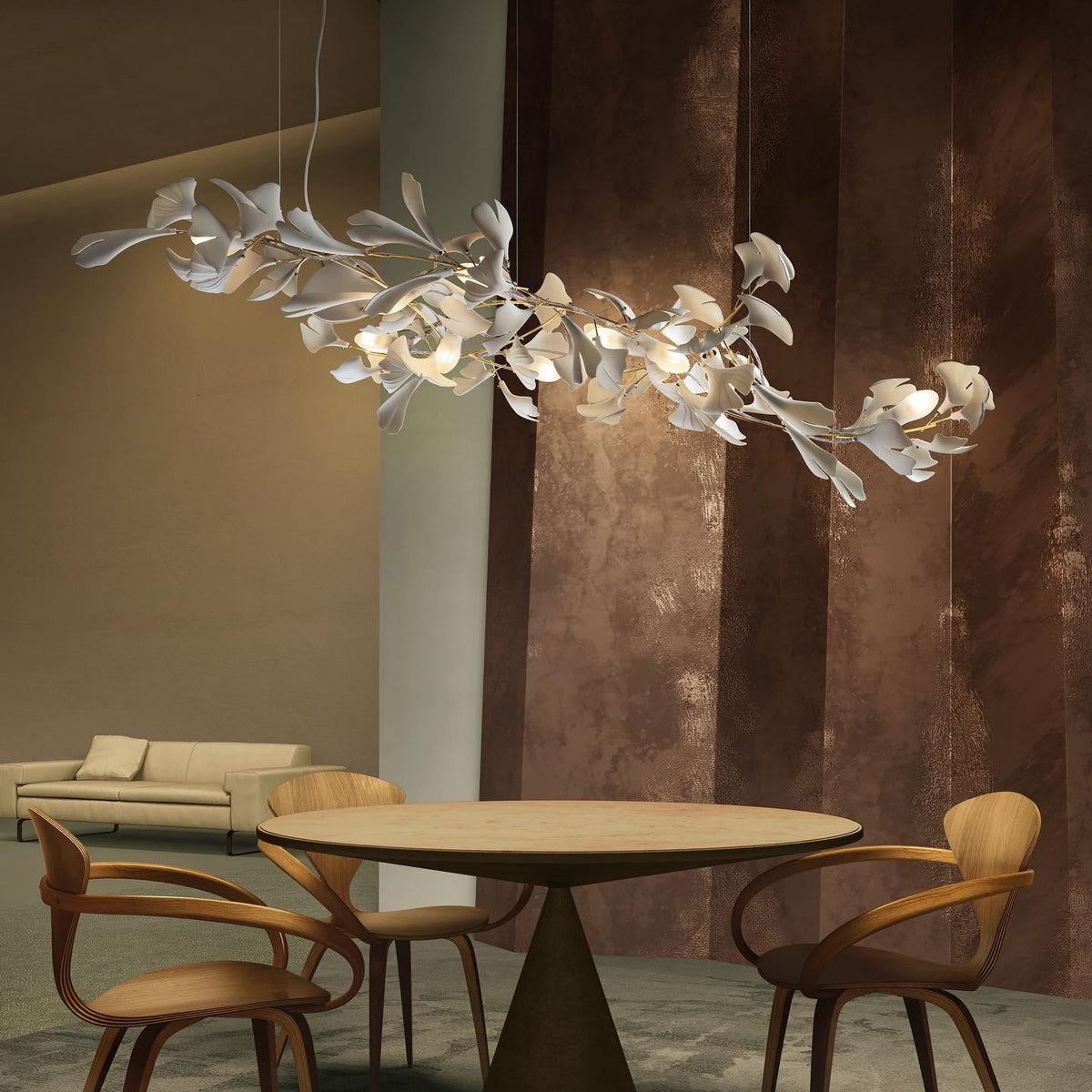 Gingko Leaf Chandelier