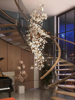 Ginkgo Leaf Cluster Chandelier